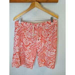 FAIR HARBOR Men's Coral Floral Board Shorts XXL Recycled Athletic Beach